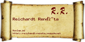 Reichardt Renáta névjegykártya