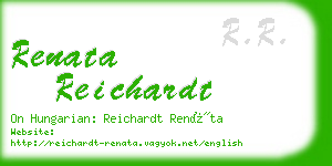 renata reichardt business card